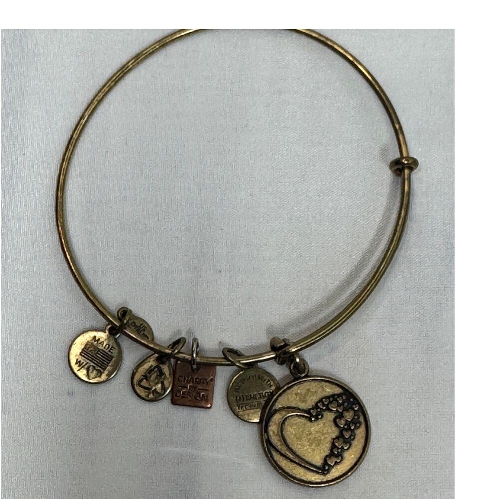 Alex and Ani Heart‎ Bangle bracelet, signed mothers day.